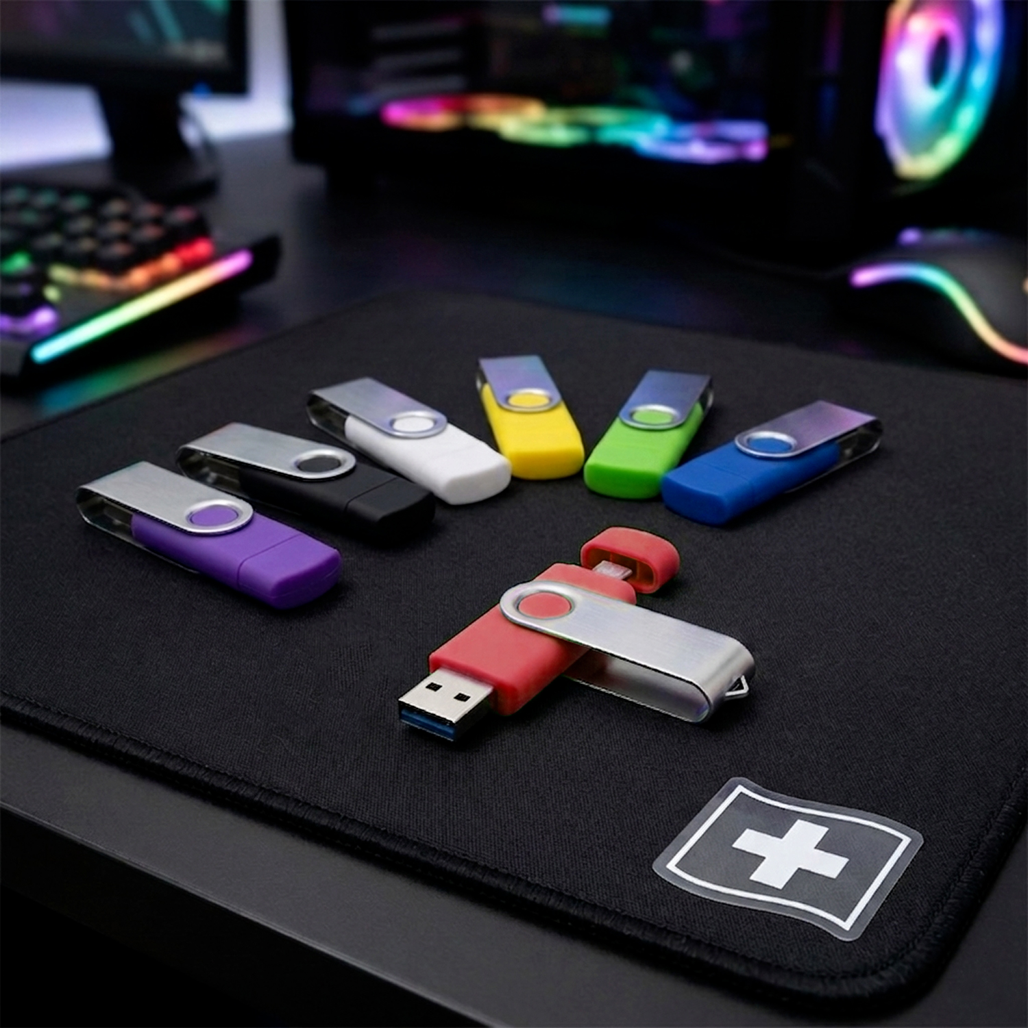 PWS101OTG CONTESTO Le chiavette USB sono la soluzione ideale per archiviare, trasferire e portare sempre con sé documenti, foto, video e file di lavoro. Compatte, leggere e facili da utilizzare, si collegano in pochi secondi a computer, smart TV, autoradio e molti altri dispositivi di comune utilizzo. Disponibili in diverse capacità di memoria e velocità di trasferimento, le nostre chiavette USB uniscono affidabilità, design e prestazioni, adattandosi sia all’uso quotidiano che alle esigenze professionali. Dalle versioni compatte ai modelli più particolari anche con connettori USB-C e con velocità 3.0, troverete la soluzione perfetta per ogni necessità. Scegliete la praticità di un supporto sempre pronto all’uso per conservare i vostri dati in modo semplice e sicuro.
